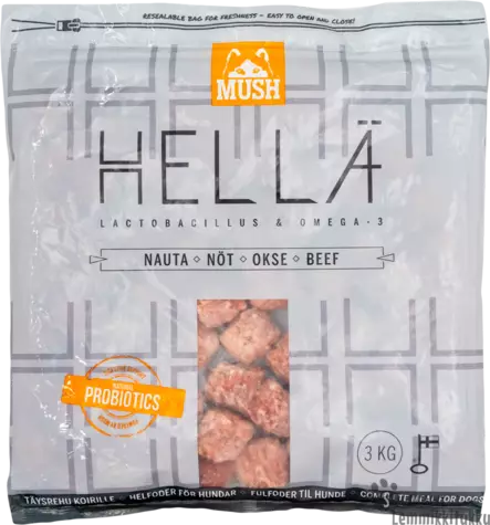 Mush Hellä Nauta 3kg - Koiran raakaruoka - 41467 - 1