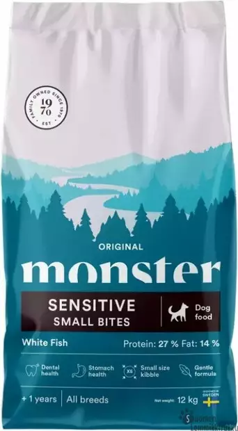 Monster Sensitive Small bites 2kg - Kuivaruoka normaaliaktiiviselle koiralle - 42607 - 1