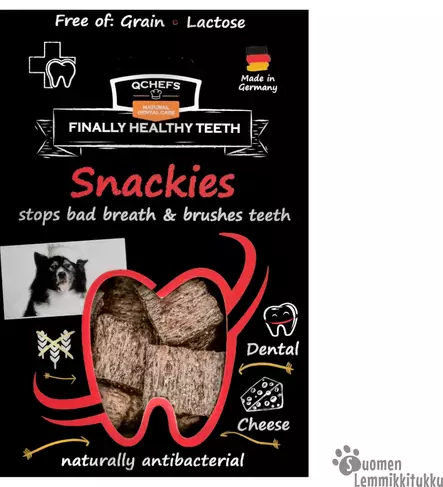 Snackies juustoherkku pureskeltavaksi (antibakteerinen, raikastaa hengitystä ja vähentää bakteereita suussa) - Koiran hampaidenhoito - 40997 - 1