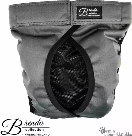 Finnero Brenda juoksuhousut tummanharmaa - Koiran juoksuhousut ja urossuojat - 38508 - 1