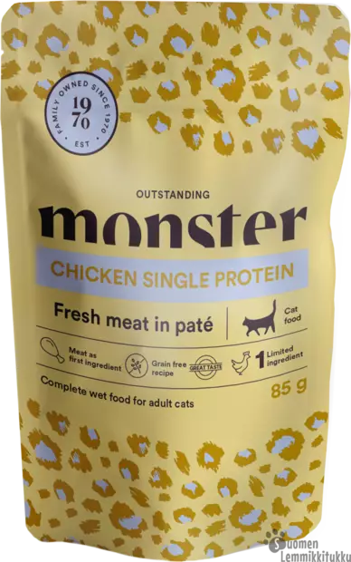 Monster Cat single Chicken 85g - Kissan märkäruoka - 40188 - 1