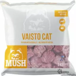 Mush Vaisto Cat valkoinen 3x3kg, nauta-sika - Mush raakaruoka - 41738 - 1