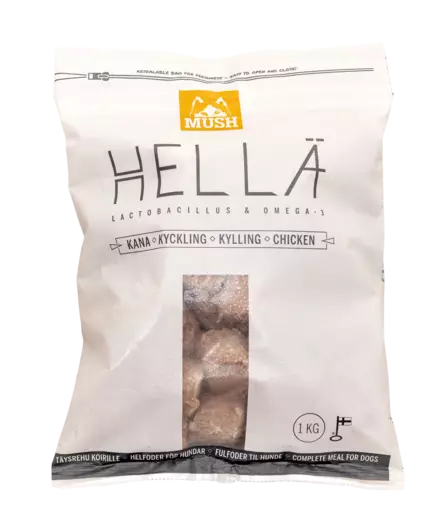 Mush Hellä Nauta 1kg - Koiran raakaruoka - 37388 - 2