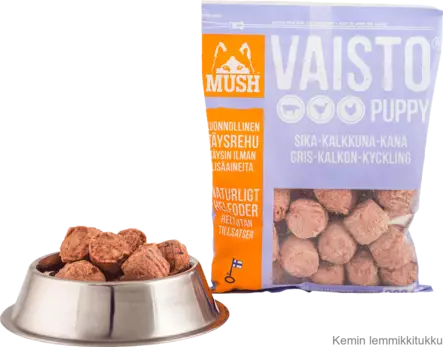 Vaisto Puppy vaaleanliila sika-kalkkuna-kana 800g - Koiran raakaruoka - 37348 - 1