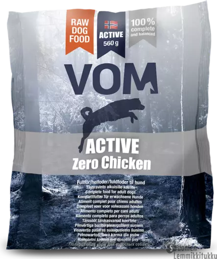 Vom Active Zero Chicken 560g - Koiran raakaruoka - 42279 - 1