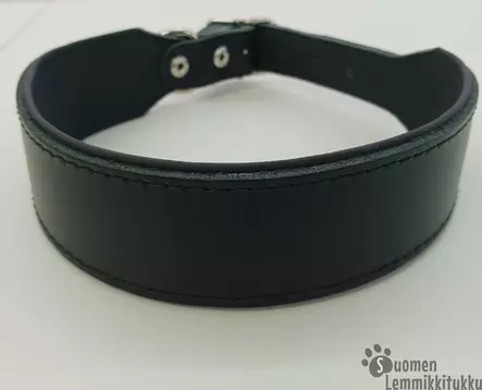 Nahkanasta nahkapanta musta 4,5cm - Koiran nahkapannat - 40239 - 1