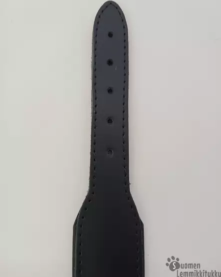 Nahkanasta nahkapanta musta 4,5cm - Koiran nahkapannat - 40239 - 2
