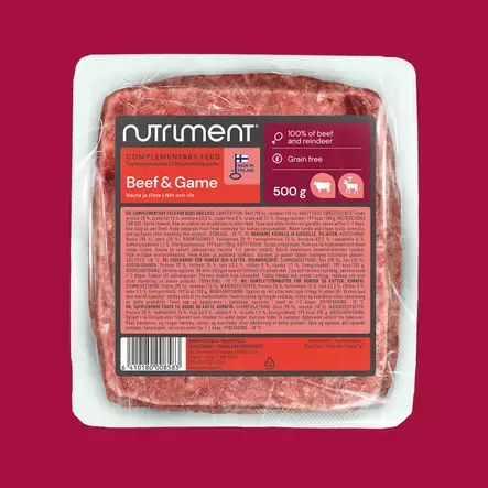 Nutriment Beef-Game 500 g - Luuttomat lihat koiralle - 43109 - 1