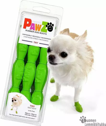 Paws suojatossut koiralle Tiny, omenan vihreä - Koiran tassujen ja kynsien hoito - 42089 - 1