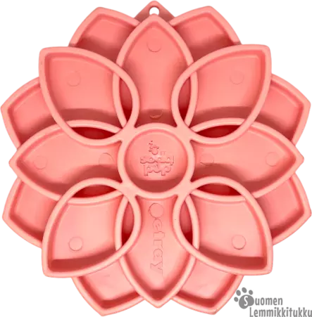 Sodapup Mandala ruokinta-alusta Softie imukupeilla –lohenpunainen - Koiran ruokakupit - 42409 - 1