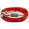 Vipstore Dog TIE-OUT Cable -kiinnitysvaijeri Punainen 9 m, 27 kg