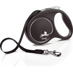 Flexi Black Design S Narulla 5m/12kg Musta-hopea