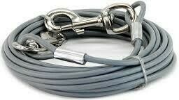 Vipstore Dog TIE-OUT Cable -kiinnitysvaijeri Harmaa 9 m, 56 kg