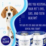 Kaikenkarvaiset Pet Clean hampaiden puhdistuspyyhe kissoille ja koirille