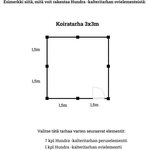 Hundra Hundra Kalteritarha 3x3m (1+7)