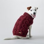 Paikka Handmade Knit Sweater, Käsinneulottu neulepaita, burgundy
