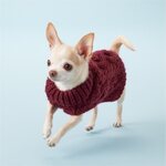Paikka Handmade Knit Sweater, Käsinneulottu neulepaita, burgundy