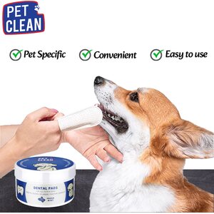 Kaikenkarvaiset Pet Clean hampaiden puhdistuspyyhe kissoille ja koirille