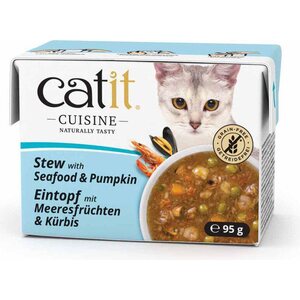 Catit Cuisine mereneläviä & kurpitsaa kastikkeessa 95g