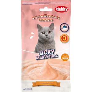 Nobby Starsnack Licky Chiken, kissanmallas & tonnikala