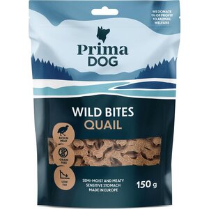 Primadog Wild bites Viiriäinen ja orapihlaja, pehmeä 150g