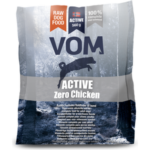 Vom Og Hundemat Active Zero Chicken, ennakkotilaus 15x560gr