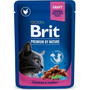 Brit Premium Kana-kalkkuna kastikkeessa kissoille 100gg