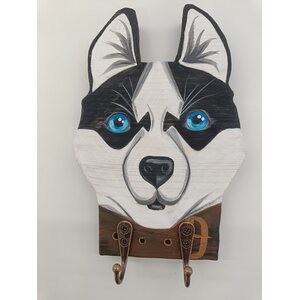 Suomen lemmikkitarvikkeet Oy Käsintehty naulakko, husky