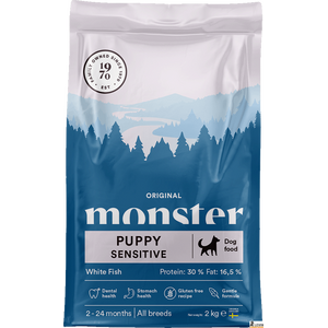 Monster Original Puppy Sensitive White Fish (valkolihainen kala) 2kg