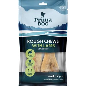 Primadog Rough Chews täytetty puruluu Lammas-Karpalo L 13,5 cm, 140 g