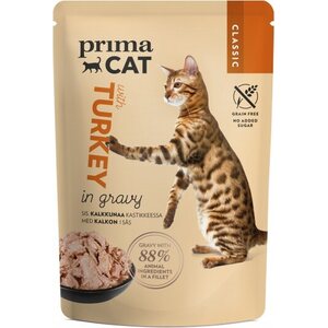 PrimaCat Classic kalkkunaa kastikkeessa 85 g