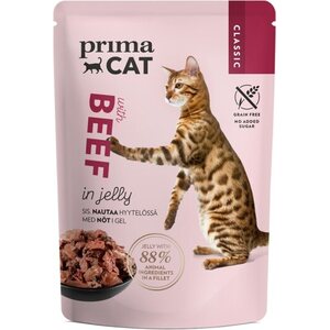 PrimaCat Classic nautaa hyytelössä 85 g
