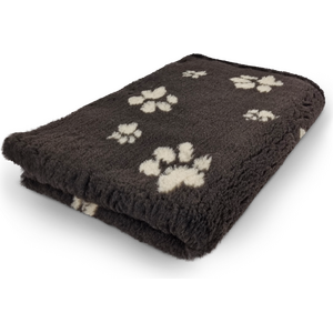 Vetbed makuualusta, tummanruskea, beigeillä tassuilla