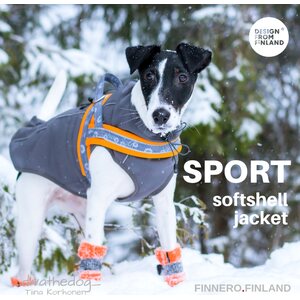 Finnero Brava sport softshell takki harmaa