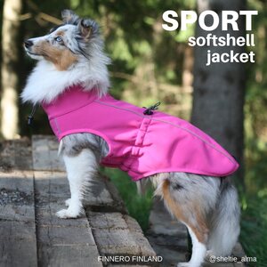 Finnero Brava sport softshell takki pinkki