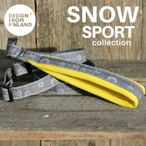 Finnero Snow Sport säädettävä talutin keltainen