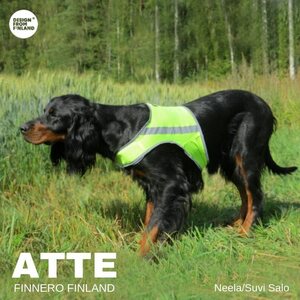 Finnero Brava Atte huomioliivi, neonkeltainen