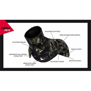 Rukka Comfy Pile takki Camo, vihreä