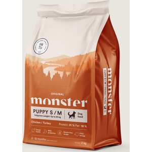 Monster Original monster Puppy S / M Chicken / Turkey (kana&kalkkuna) 2kg