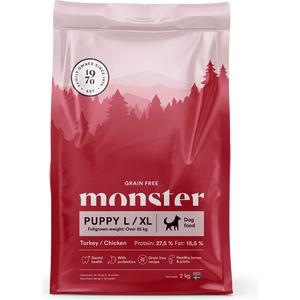 Monster Grain Free monster Puppy L/XL Turkey/Chicken 12kg