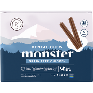 Monster Monster Dog Dental Chew Grain Free Chicken S 28 kpl