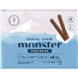 Monster Dog Dental Chew Kasvis S-koko 28 kpl