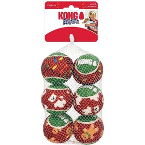 Kong Holiday Air Dog Squeaker pallot 6kpl setti