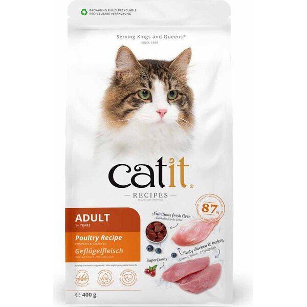 Catit Recipies Adult Kana&kalkkuna 400g