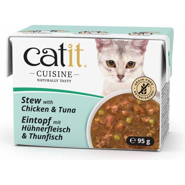 Catit Cuisine kanaa & tonnikalaa kastikkeessa 95g