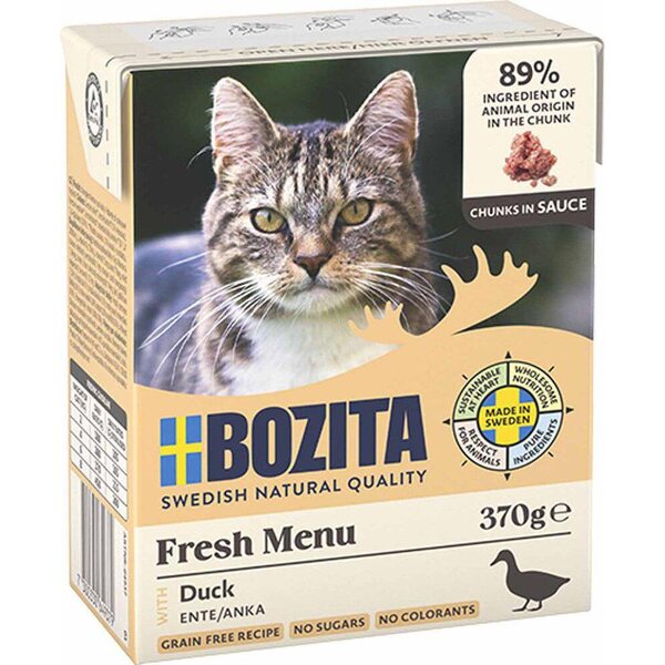 Bozita Fresh Menu paloja kastikkeessa, ankka 370g