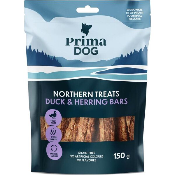 Primadog Northern Treats Ankka-sillitanko 150 g