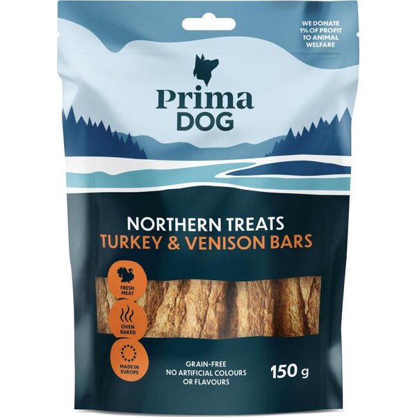 Primadog Northern Treats Kalkkuna-peuratanko 80g