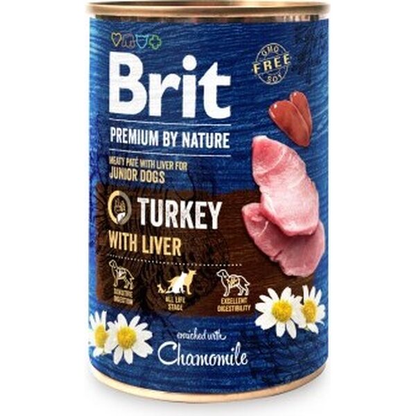 Brit Premium By Nature Kalkkuna-maksa (myös pennuille) 400g