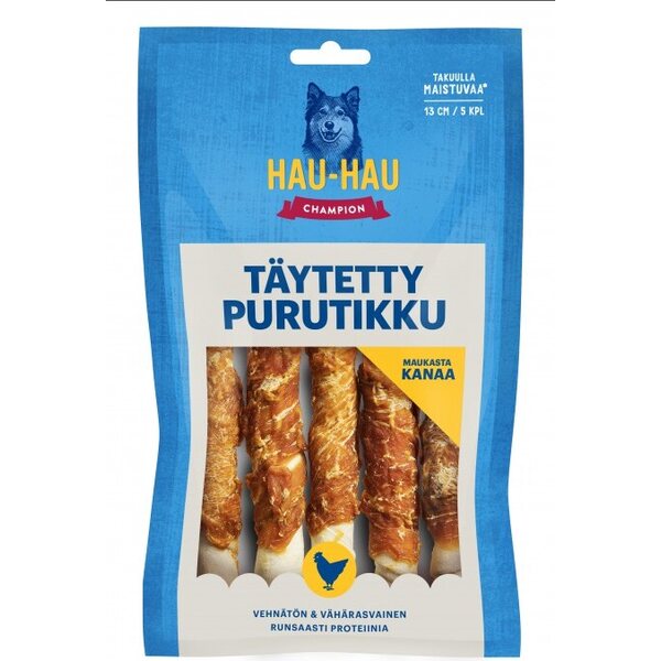 Hau-Hau Champion Täytetty purutikku 13 cm, 5 kpl 180 g